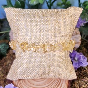 Citrine Crystal Chip Bracelet #9